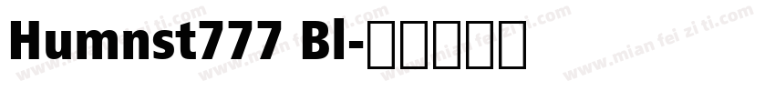 Humnst777 Bl字体转换